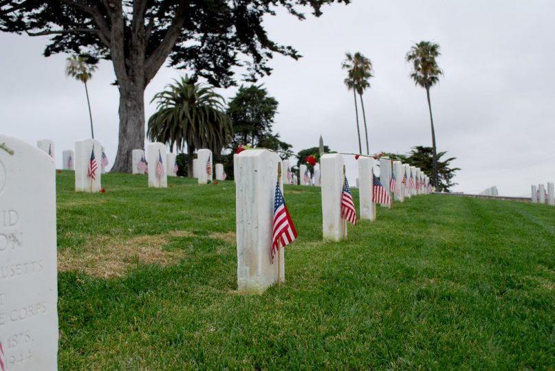 Flags and tombstones
